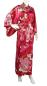 Preview: Kimono Seide Tsuru (Kranich) rot, lang